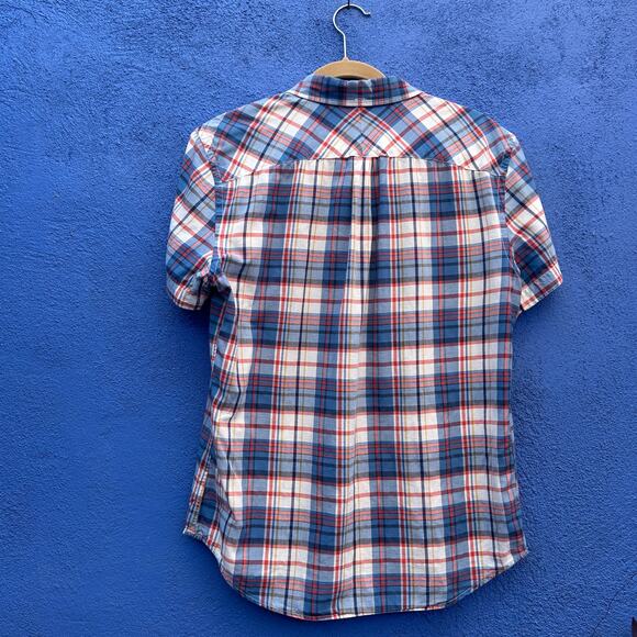 vintage gap plaid cotton button down - Picture 4 of 4